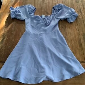 Blue baby doll dress